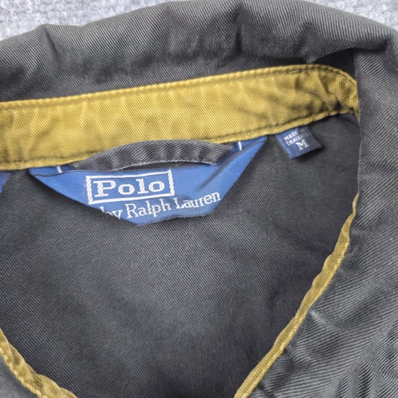VINTAGE Polo Ralph Lauren Harrington Bomber Jacket - Men's Medium - Faded Black - Picture 6 of 9